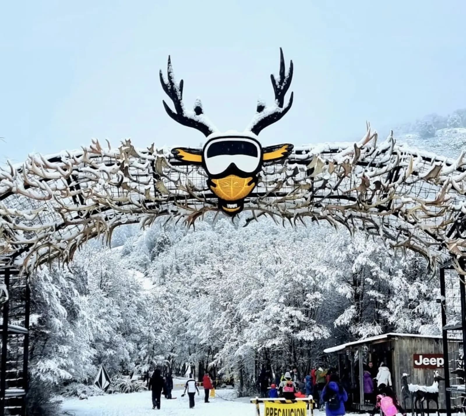 Entrada al centro de ski Lago Hermoso