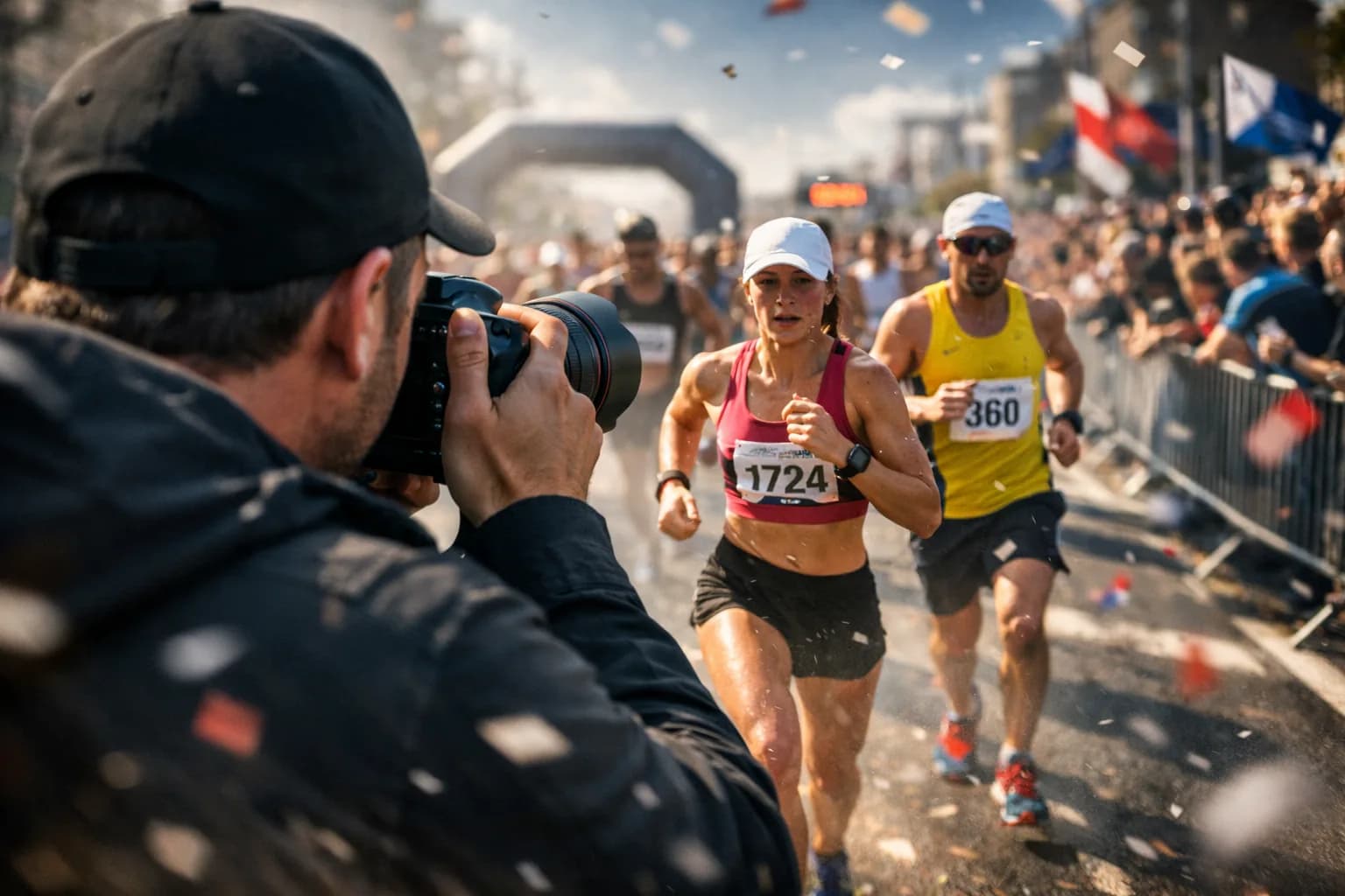 Fotógrafo profesional en acción